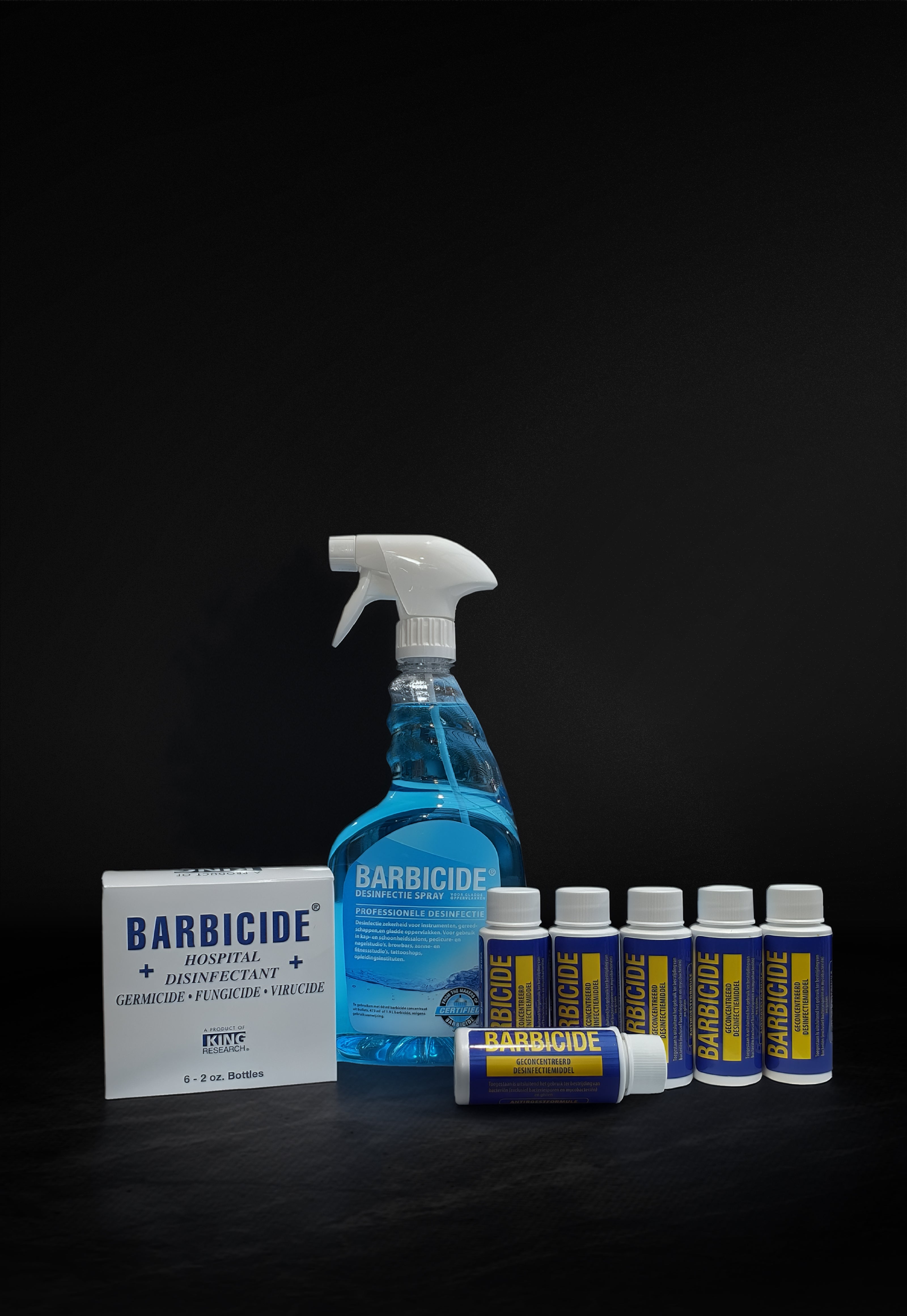 BARBICIDE Desinfectiebullets 60 ML | 6 pcs + gratis sprayer