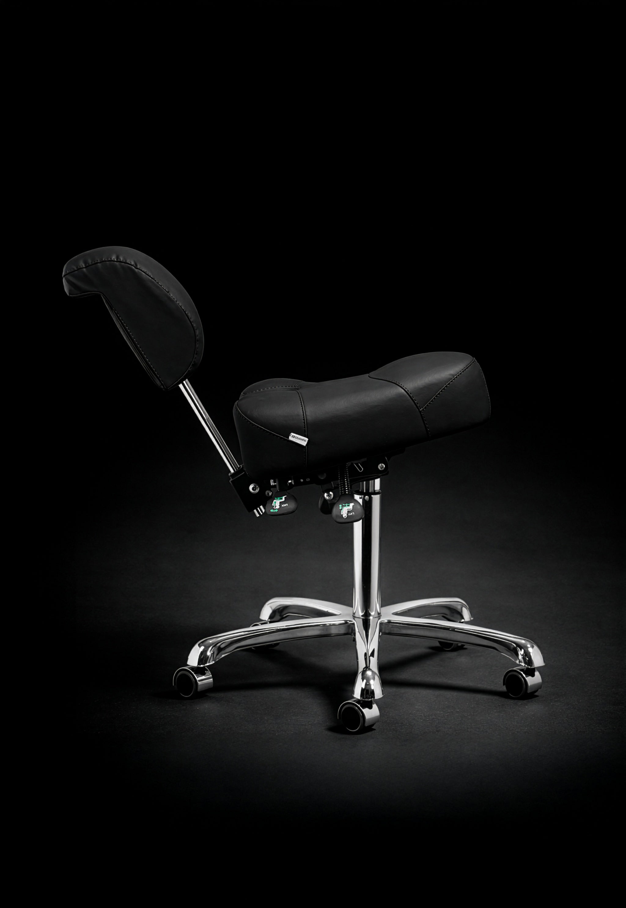 Ergonomic stool black