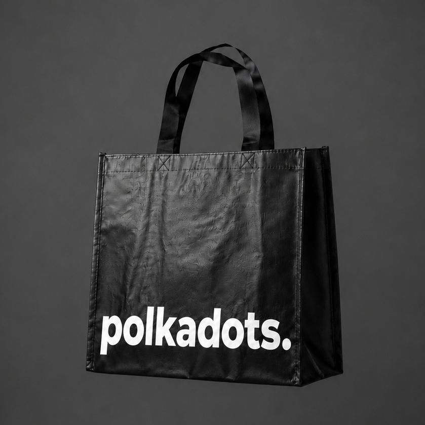 Polka supermarket bag