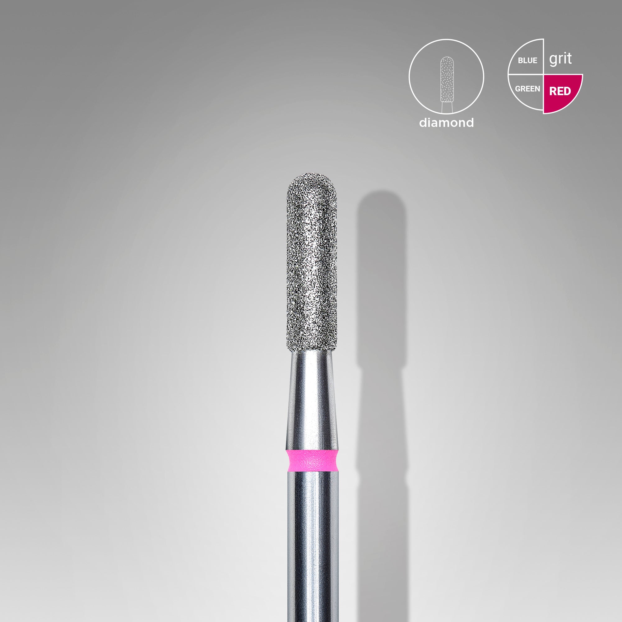 Diamond bit red rounded cylinder 2,3/8mm FA30R023/8