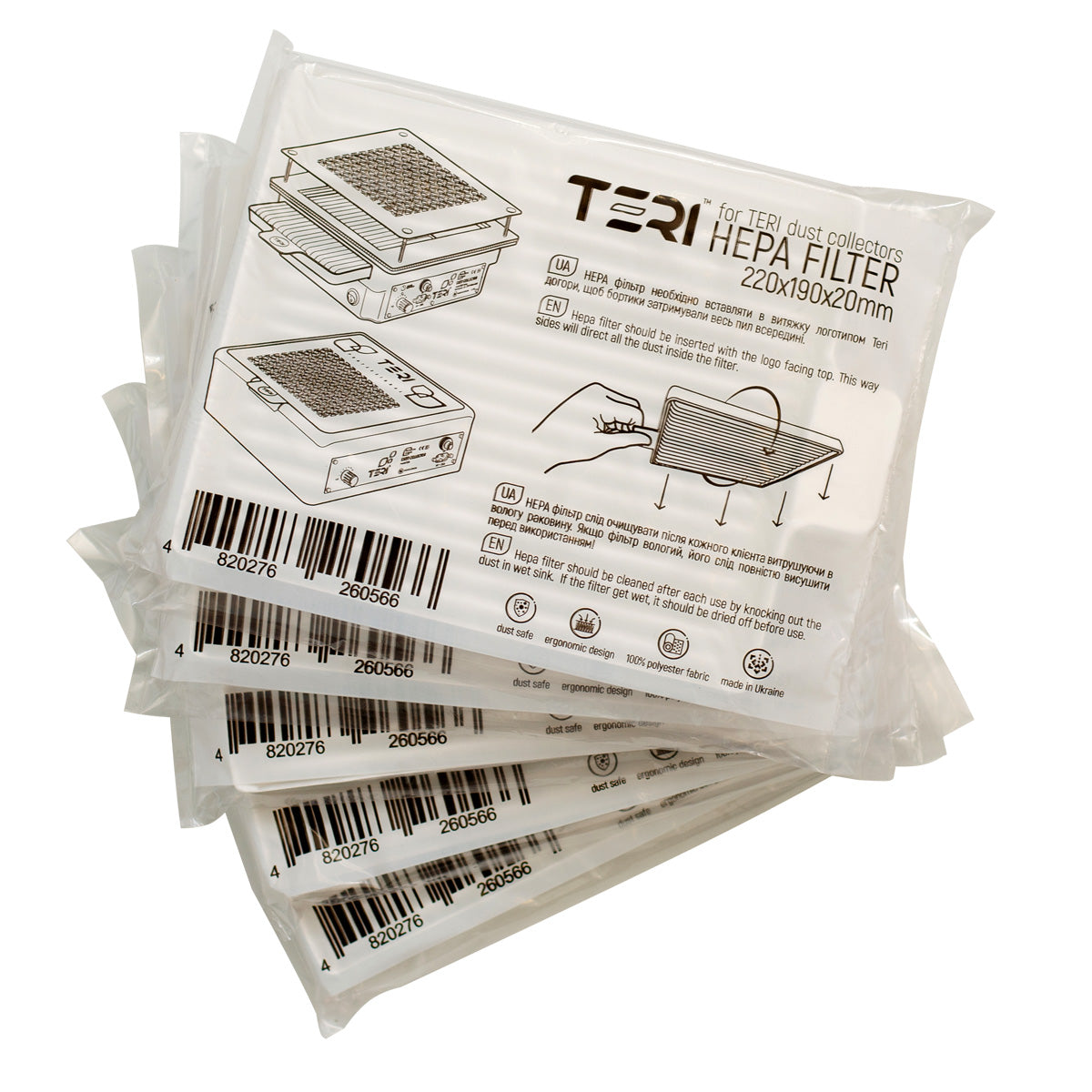 5-PACK Teri HEPA filters universal (all TERI models)