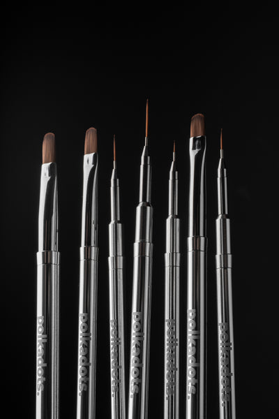The Silver Set (7 brushes)