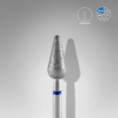 Diamond bit blue rounded pear 5/12mm FA101B050/12