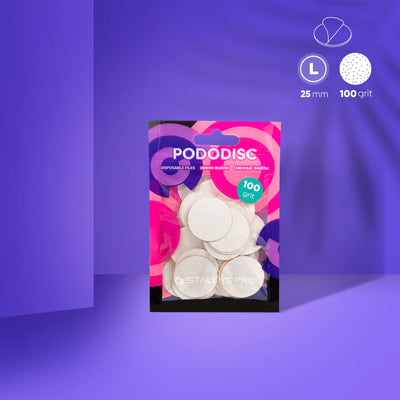 Refill pads for Pododisc L 100 grit PDF-25-100W
