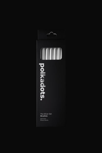 The Silver Set (7 brushes)
