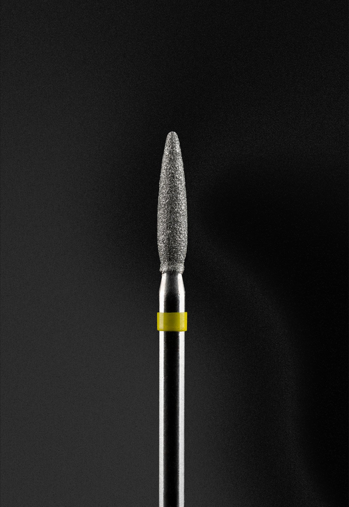Diamond bit yellow pointed flame 2.1/10mm