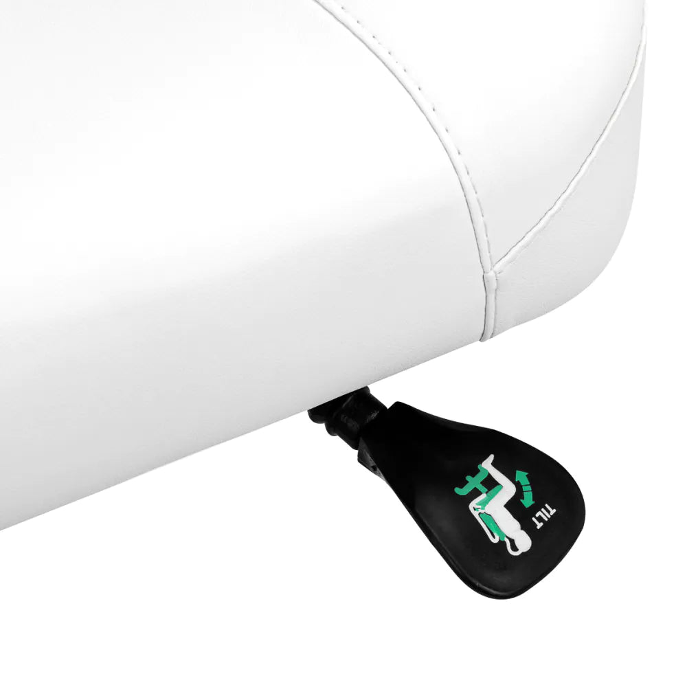 Ergonomic stool white