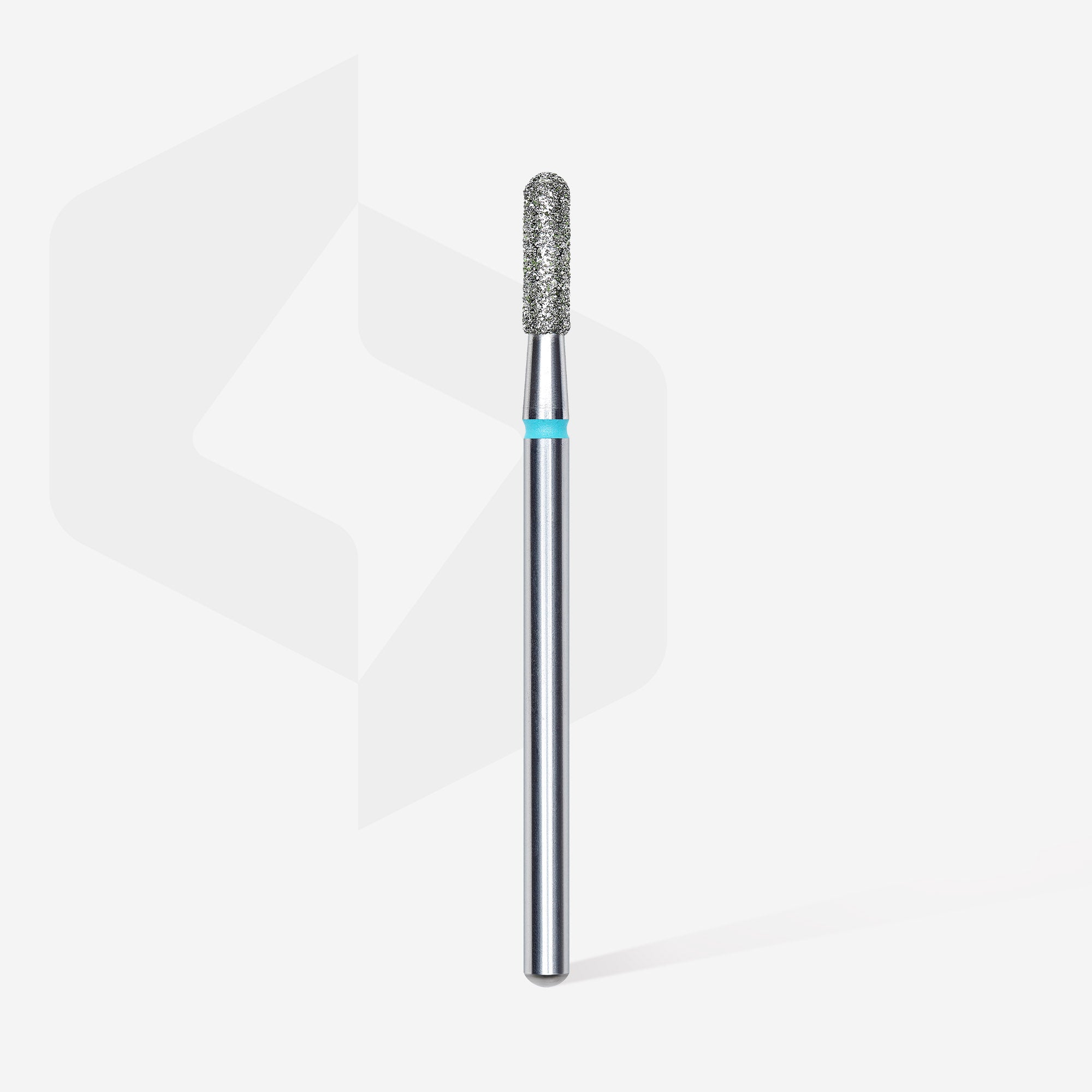 Diamond nail drill bit "rounded cylinder" blue